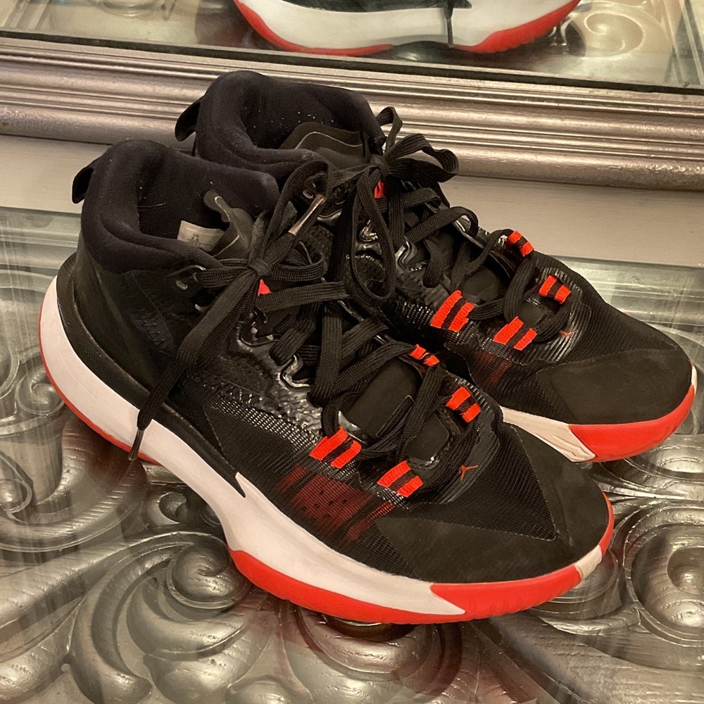 Air Jordan Zion 1 Bloodline Black Pink Red 7.5 Men’s Athletic Shoes DA3130-006